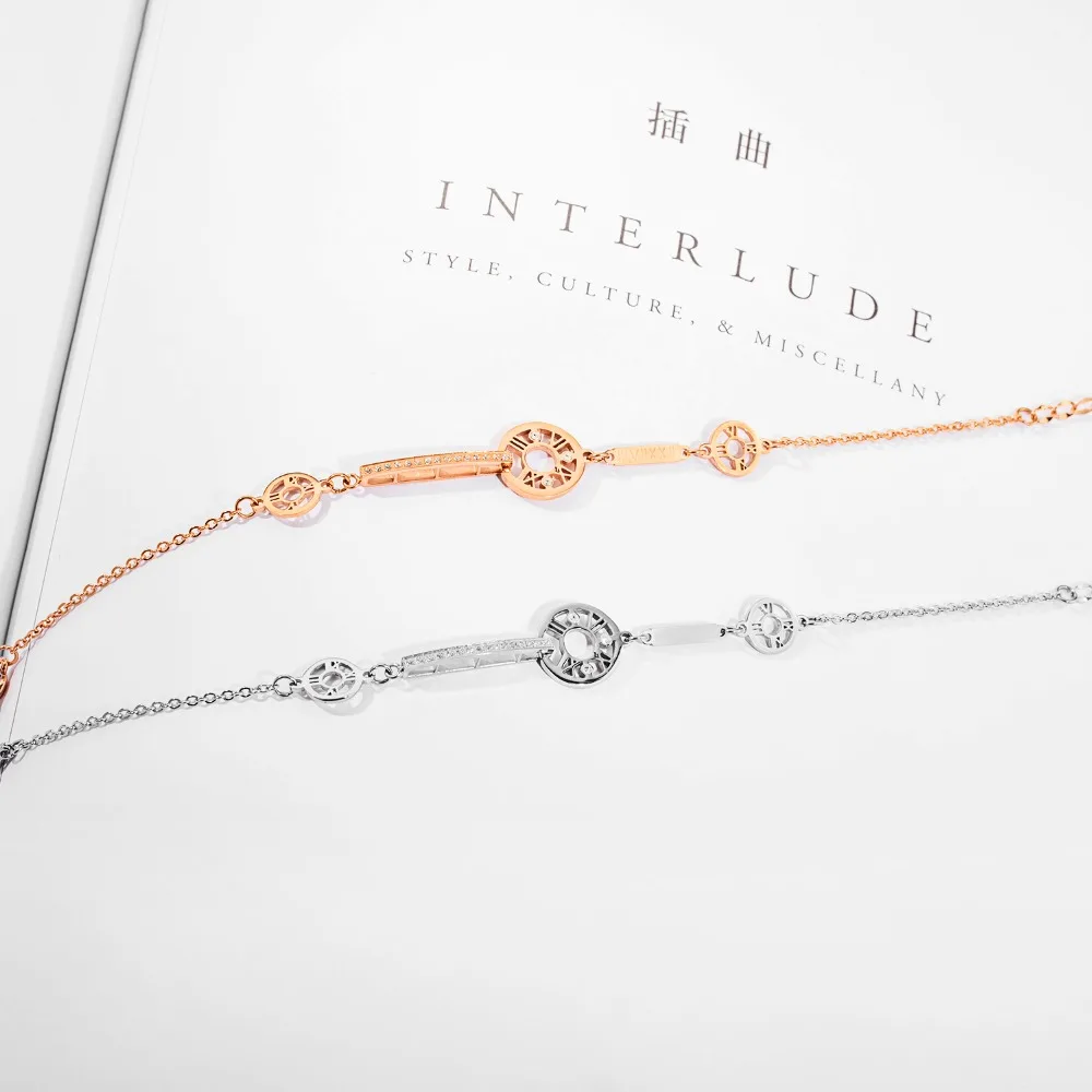 FATE LOVE Brand Hot Fashion Jewelry Cute Girl Bracelets for Women lady Silver Rose gold color GS924