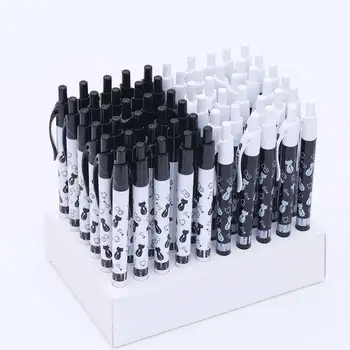 

1Pieces Cute Black White Cat Ballpoint Pen Kawaii 0.5mm Blue Stationery Pen For Kids Office School SuppliesTOMTOSH