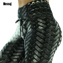 Nessaj, женские леггинсы, высокая талия, одежда для фитнеса, леггинсы, облегающие штаны, брюки, женские, пуш-ап, для тренировок, с принтом, леггинсы