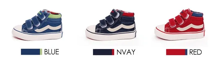2016 New Jeans Children Shoes Brand Autumn Canvas Patchwork Hook Loop Rubber Kids Shoes Fabric Blue Navy Red Girls  Boys Sneaker 484 (2)