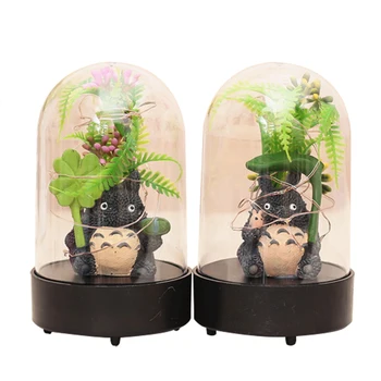 

Creative Totoro Star Light Micro Landscape Night Light Zakka Hayao Miyazaki Home Office Decoration Student Gifts Resin Crafts