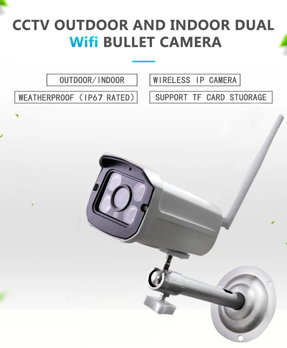 1080P Wi-Fi IP камера 2.0MP HD уличная Водонепроницаемая инфракрасная камера ночного видения, камера видеонаблюдения, аудио запись Yoosee