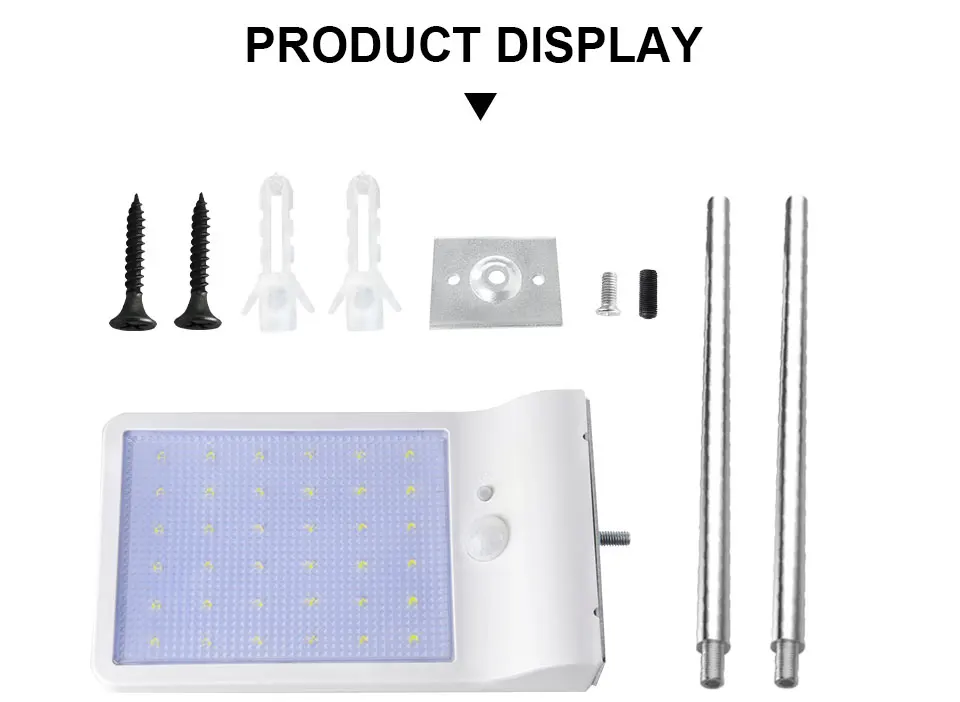 PIR Motion Sensor 36 LED Solar Wall light (15)