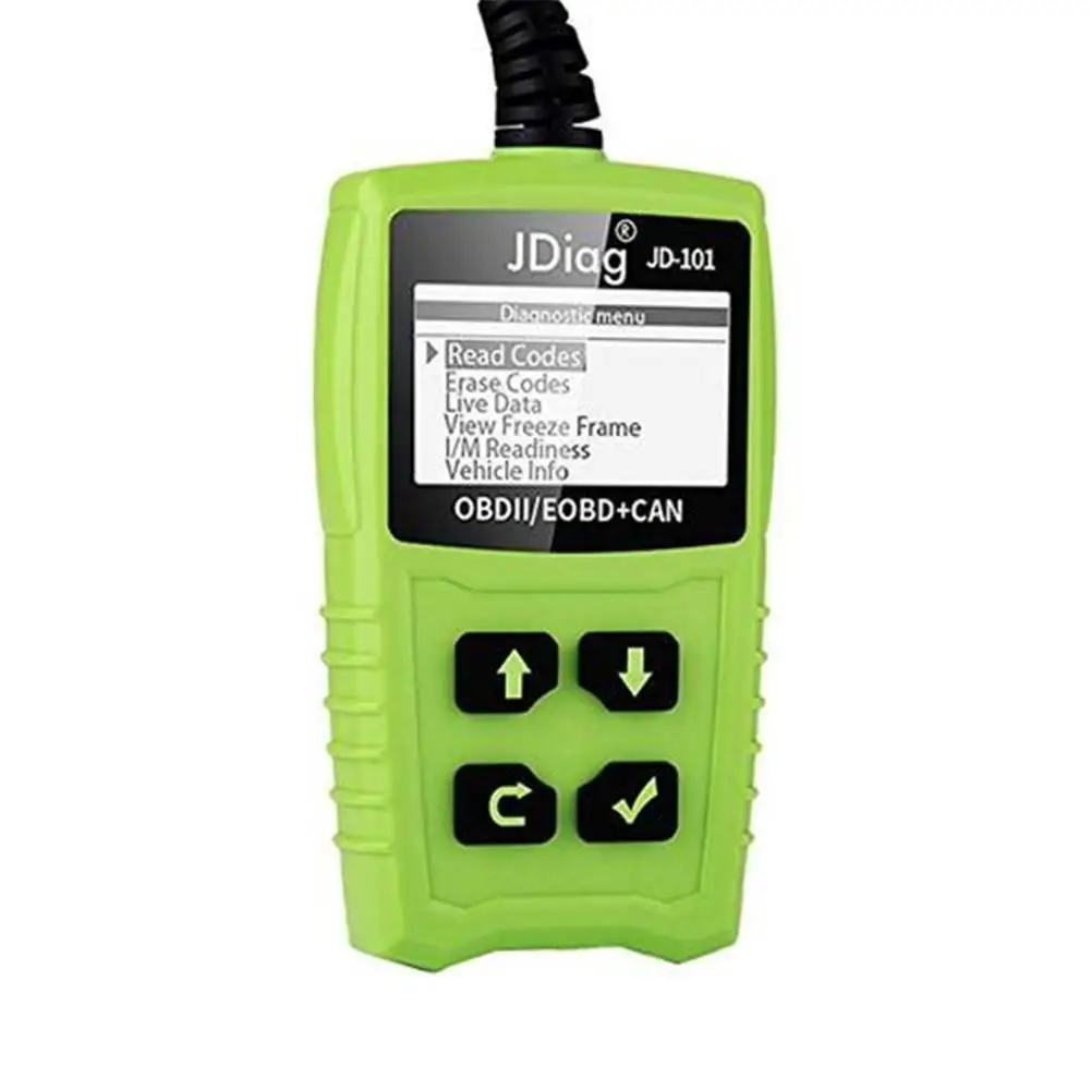 Для JD101 OBDII EOBD AL519 автомобильное диагностическое устройство OBD код сканер автомобиля код ошибки считыватель работает на всех автомобилях автомобильный тестер