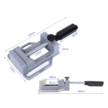 1 шт. Алюминиевый мини плоский зажим для сверла Стенд Ручка гравировка верстак DIY фрезерный станок для инструментальных работ ручные зажимы деревообрабатывающий