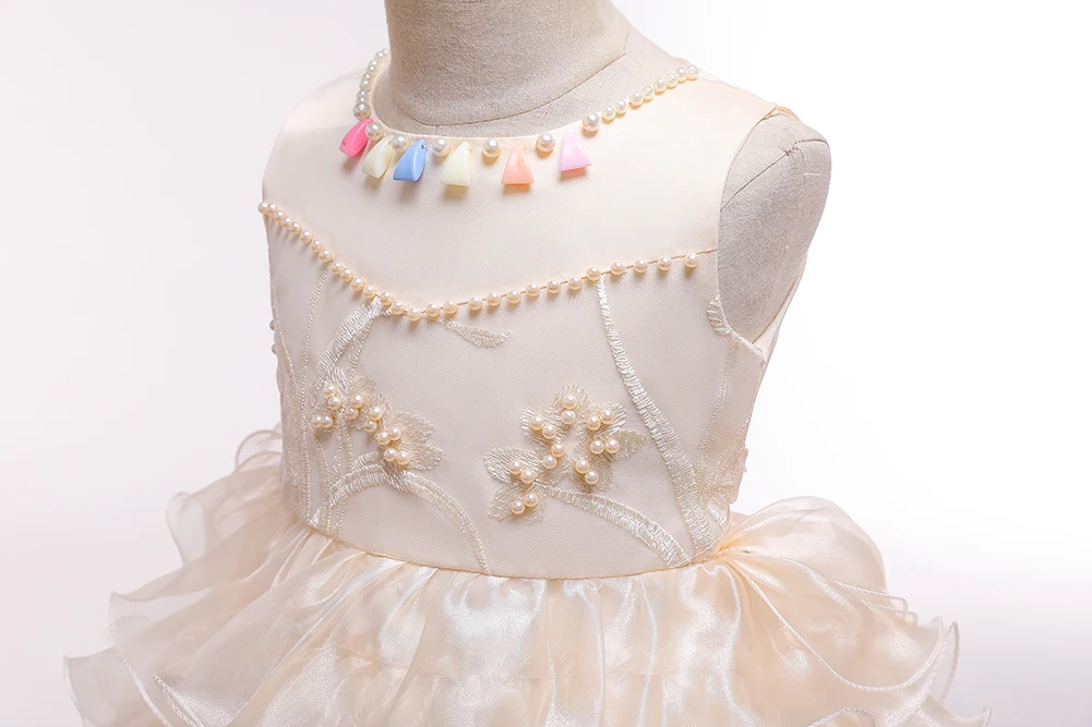 JaneyGao/Платья с цветочным узором для девочек на свадьбу, для причастия, Детские вечерние платья для свадьбы, платья для первого причастия
