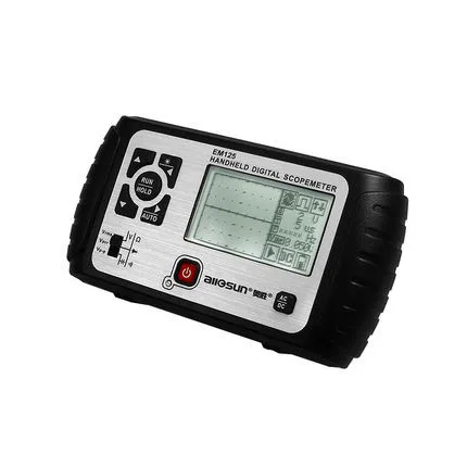 

Handheld Digital Scopemeter EM125 Pocket-Size Mini Oscilloscope Multimeter (Voltmeter Ohmmeter Capacitance Tester)