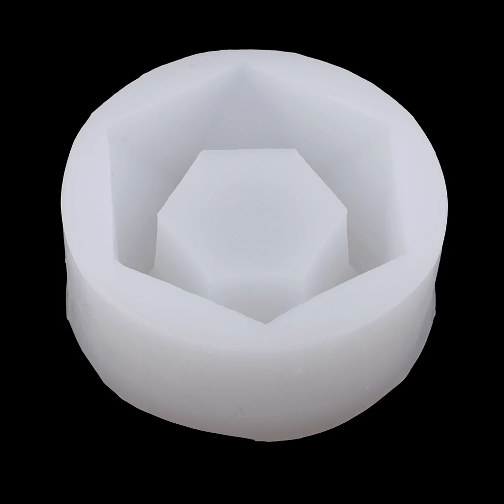 Hexagonal Shape Silicone Mold Mould DIY Ashtray Plaster Cement Mould For Succulent Plants Art Flower Pot DIY Candle Holder Mould