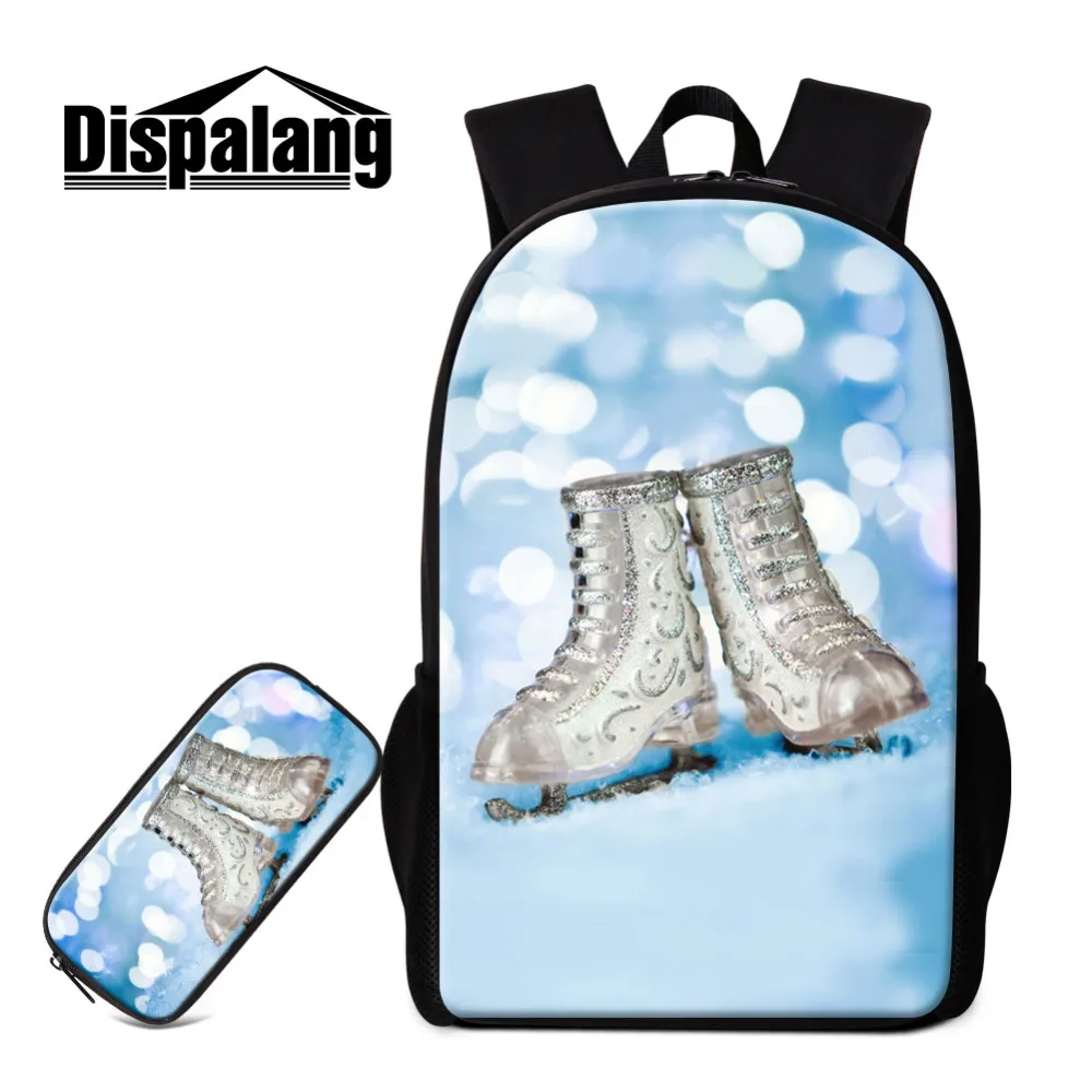 Ice skates backpack with pencil bags (18)