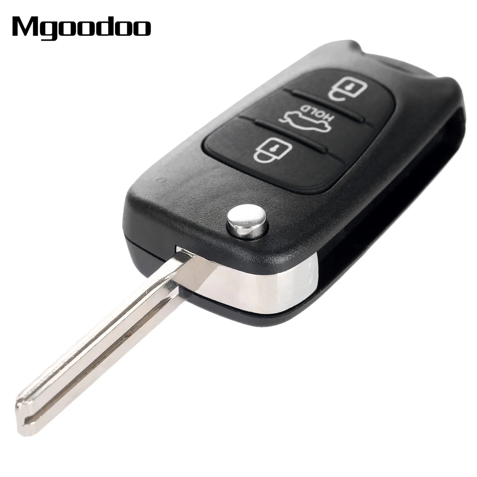 

Mgoodoo Replacement Key Shell 3 Buttons Flip Folding Remote Key Case Fob Cover Blank Blade For KIA Rondo Sportage Soul Rio