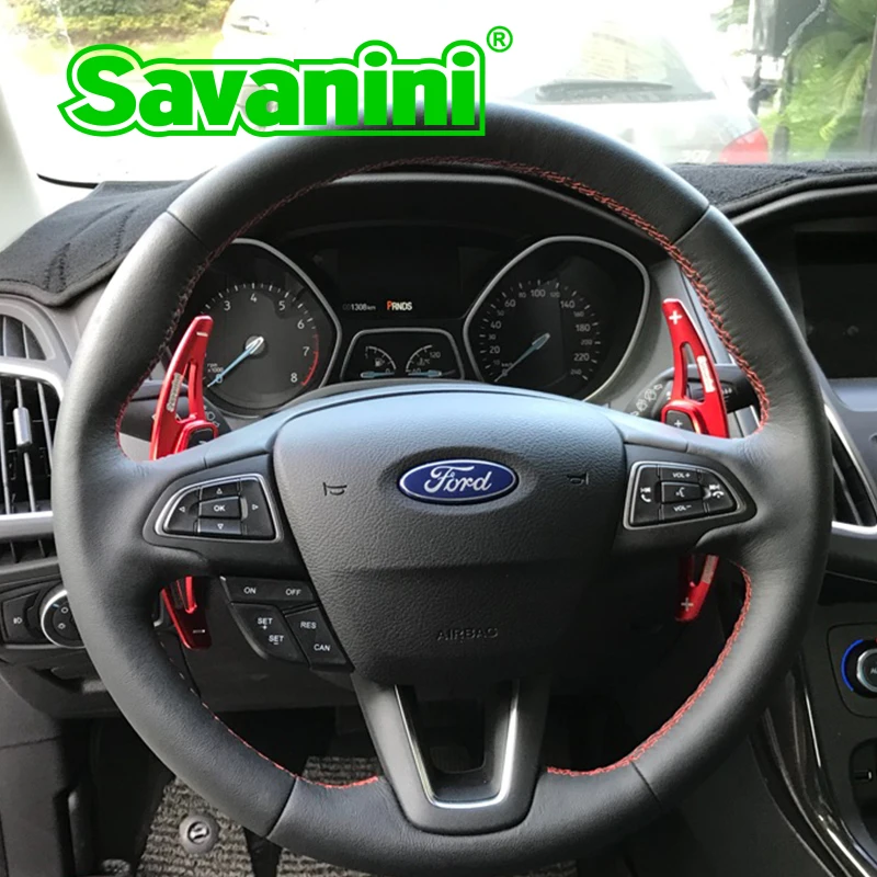 Savanini 2 шт. Алюминиевый Рычаг переключения передач для Ford Kuga/Focus(-) Авто Стайлинг