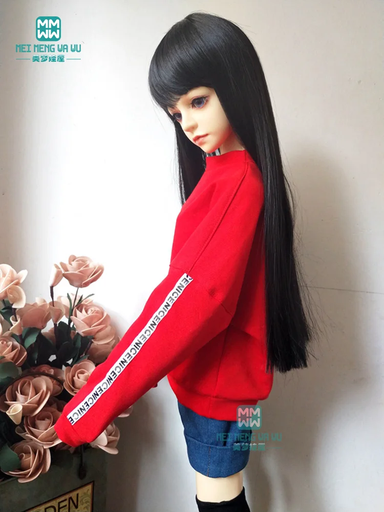 BJD Одежда для куклы подходит для 60 см 1/3 BJD SD кукла желтая толстовка с капюшоном и джинсовые шорты