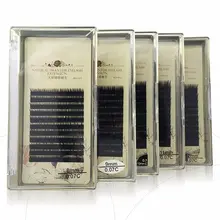 Pro 0,07 мм C Curl натуральные мягкие ресницы для наращивания накладные норковые ресницы костюм для создания 3D 6D 9D искусственные норковые волосы шелковые ресницы