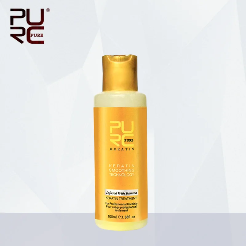PURC 12% 100ml Banana flavor Keratin treatment Brazilian keratin treatment for Straightening hair Repair damage hair hair care цена PURC 12% 100ml Banana flavor Keratin treatment Brazilian keratin treatment for Straightening hair Repair damage hair hair care цены онлайн