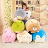 Coussin d'oreiller en animaux doux, dessin animé, chat en peluche, Totoro pingouin, cochon grenouille, jouet en peluche, joli cadeau d'anniversaire pour enfants, Kawaii ► Photo 1/5