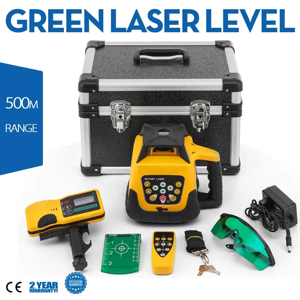 

Rotary Laser Level Green Beam Self Leveling Measuring Automatic Rotating Laser Level