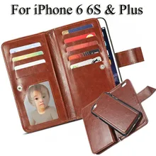 Wallet Case for iPhone 6 S Leather Case Card Holder for iPhone 6 S Plus Flip