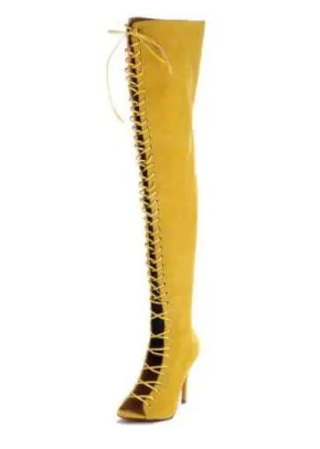 Hot-Sexy-Club-Women-Black-Peep-Toe-Boots-Lace-Up-Thigh-High-Boots-Cut-Outs-Gladiator (2)