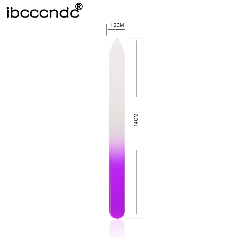 2шт долговременный Кристальный стеклянный пилка для ногтей для маникюра УФ гель пилка для полирования ногтей лак пилочки для маникюра и педикюра буфер для накладных ногтей