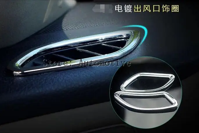 

For Teana 2013 2014 Chrome Front Air Vent Outlet Cover Trims 2pcs / set