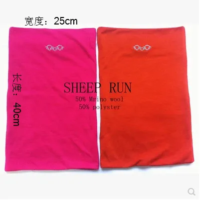 

Free shipping Superfine Merino Wool Women man Neck Ring Gaiter Scarf Winter Skiing Hunting mountain girl biking outdoor warmer
