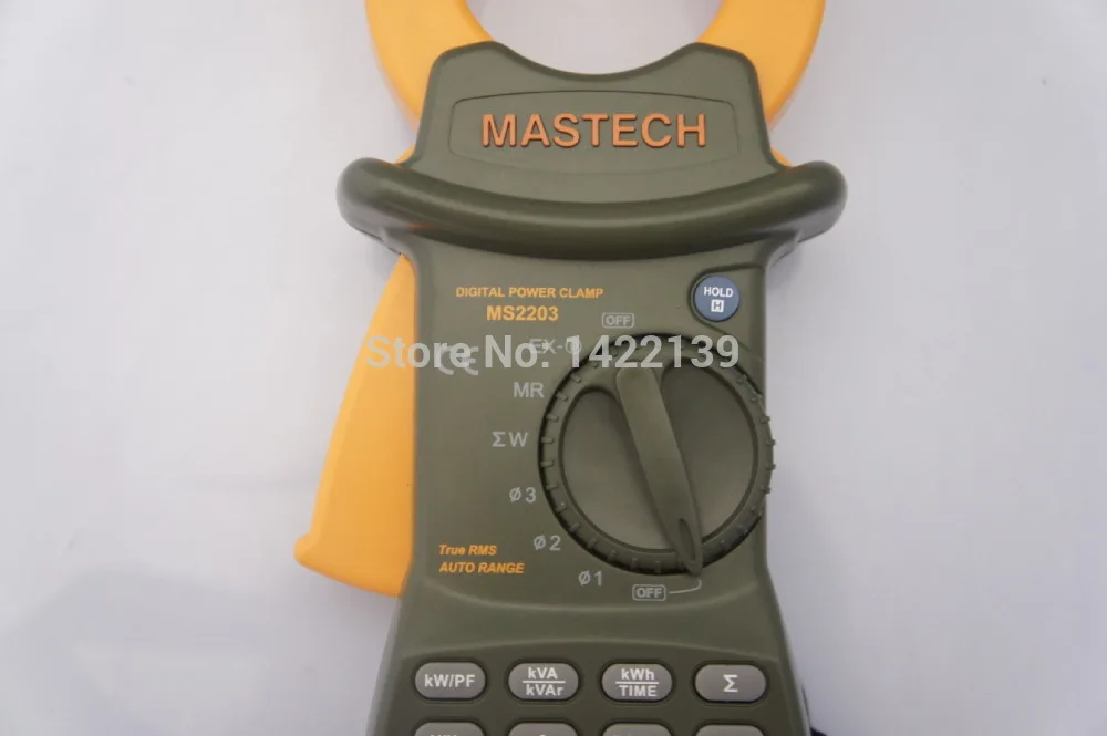 MASTECH MS2203 3-фазный цифровой измеритель мощности с зажимом с RS232 кабель