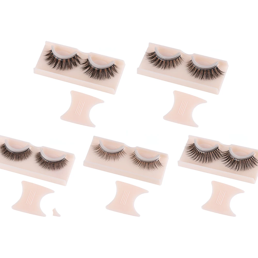 1 Pair 3D Self Adhesive False Eyelashes No Glue Required Lashes Non