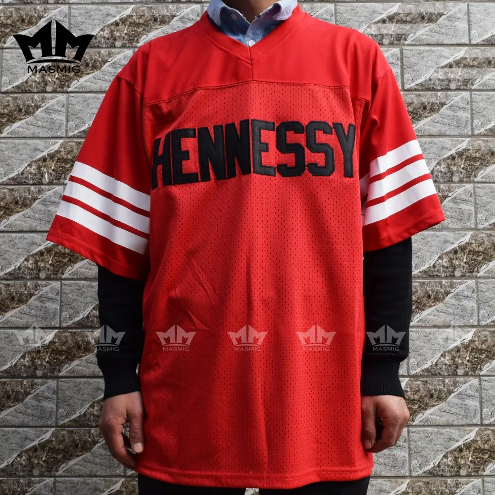 Мм masmig Prodigy 95 Хеннесси Queens мост Американский Футбол Джерси Красный M 3XL|american football