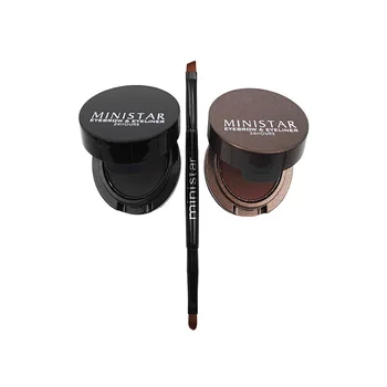 

New Brown + Black Gel Eyeliner and Eyebrow Powder Water-proof and Smudge-proof Makeup Cosmetic Make Up