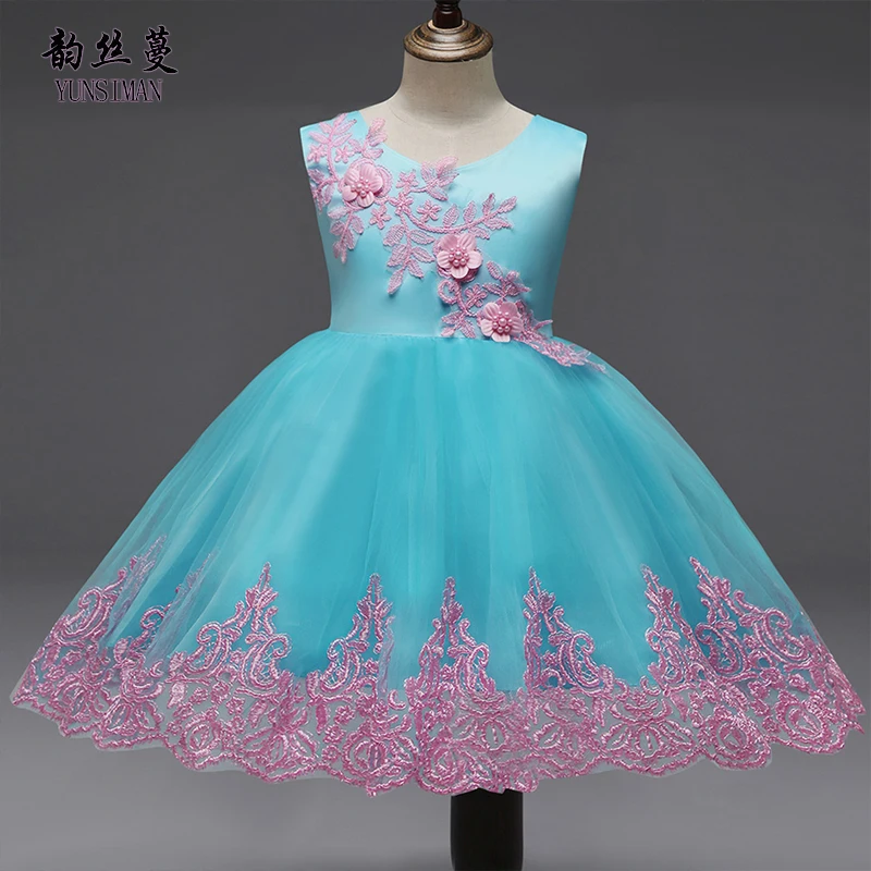 

Elegant Toddler Girl Dresses 12 18 24 Months 3 4 5 Years Flower Embroidery Party Princess Dress Baby Halloween Dress Girls 2M49A