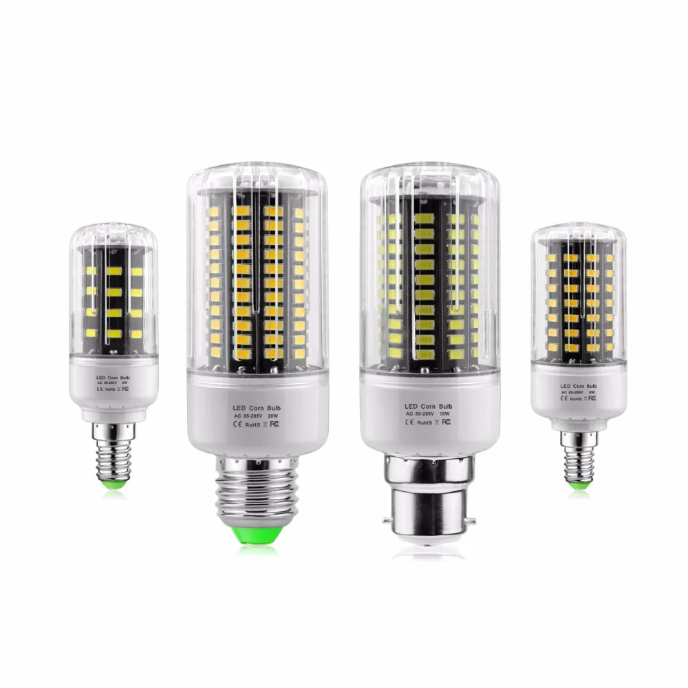 B22 E27 E14 5W 9W 15W 20W Led lamp Led Bulb Corn Led Light 5733 SMD AC