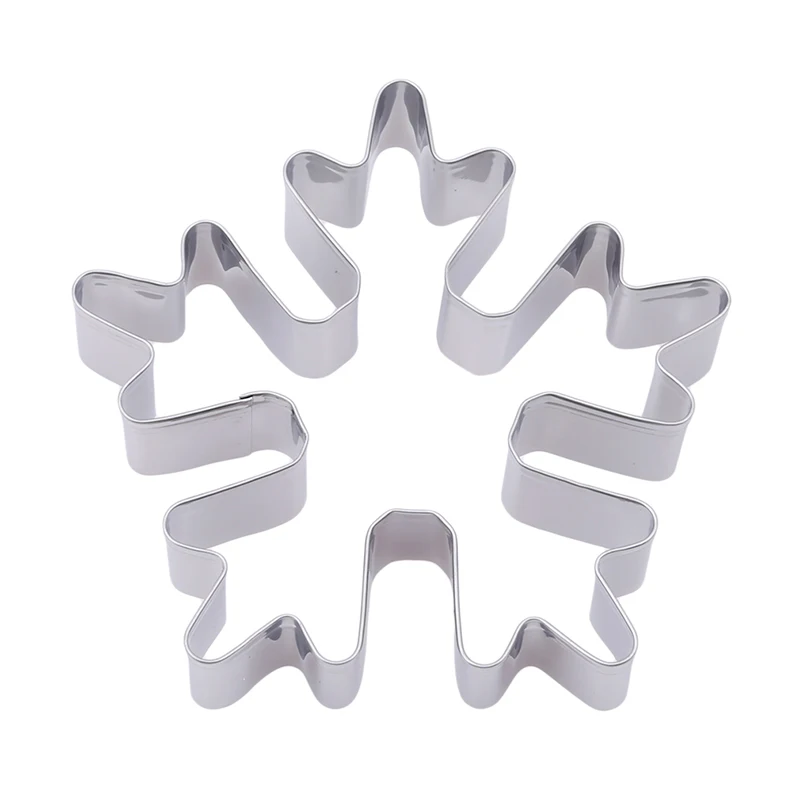 Xmas Snowflake Biscuit Pastry Cookie Cutter Stainless Steel Cake Mould Cake Decor Mold Tool