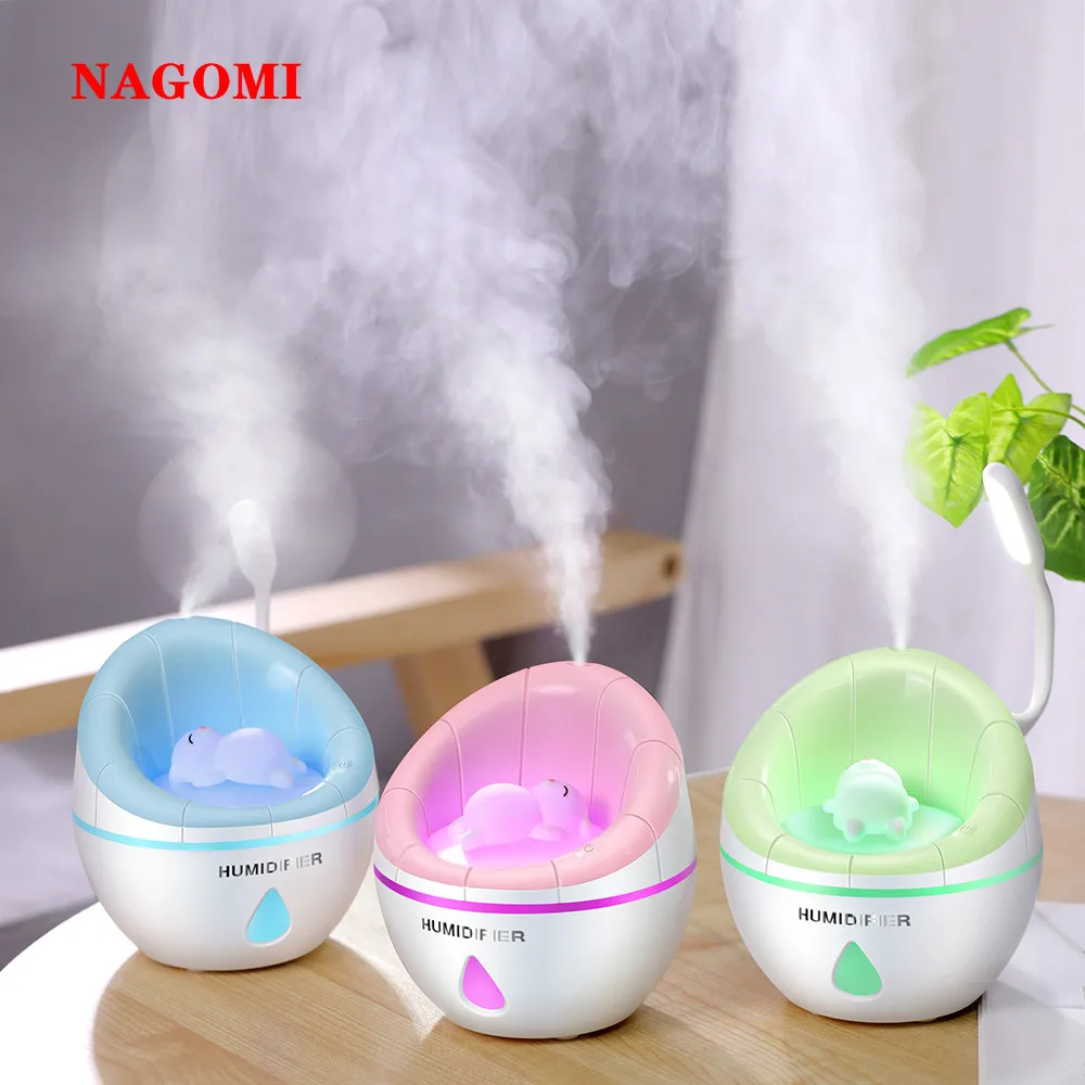 

350ML Air Ultrasonic Humidifier USB Sofa Aromatherapy Essential Oil Diffuser With Colorful LED Light For Office Home