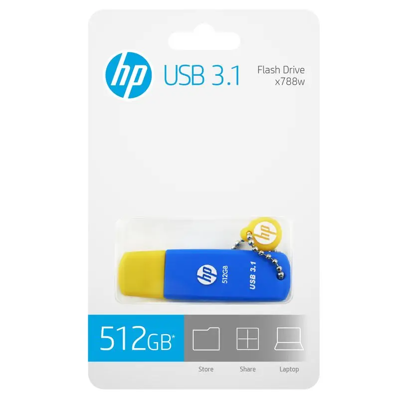 Hp x788w USB 3,1 супер высокоскоростной USB флеш-накопитель 32 Гб 64 Гб 128 ГБ 256 ГБ 512 ГБ Флешка карта памяти для ноутбука Смартфон автомобильный телевизор