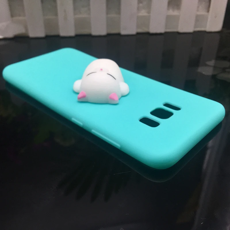 3d Squishy Cat Silicon TPU Soft Cases For Samsung Galaxy S8 S9 plus S7 S6 J3 J5 J7 2017 j510 J710 j310 A6 Candy Back phone Cover (19)