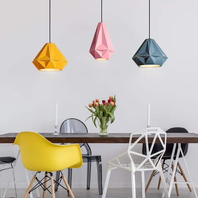 Modern Drop Lights Pendant Light Kid's Room Blue Yellow Pink Hat Pendant Lamp Home Lights Indoor Lighting (30)