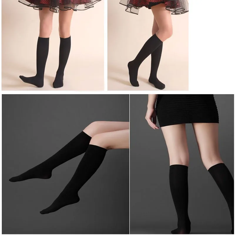 Модные женские носки из хлопка черного цвета, женские носки средней длины для девочек, носки для студентов Harajuku