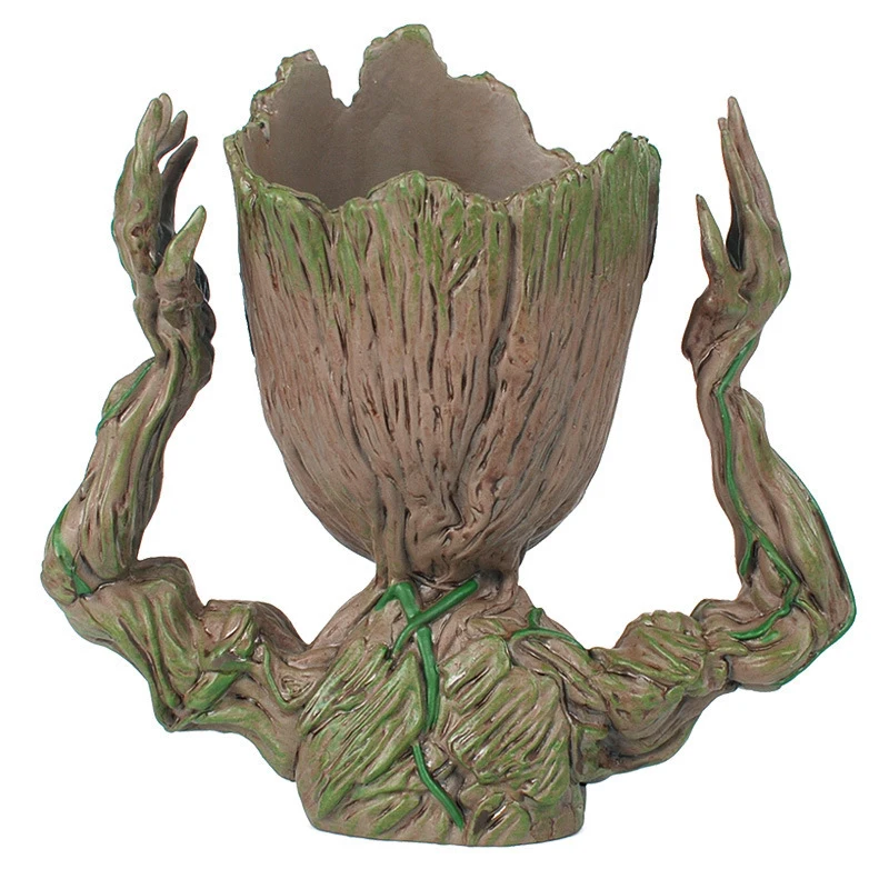 JAROWN Artificial Tree Man Grout Flower Pot Pen Holder Action Figures Cute Model Toy For Gifts Home Garden Office Decoration (11)