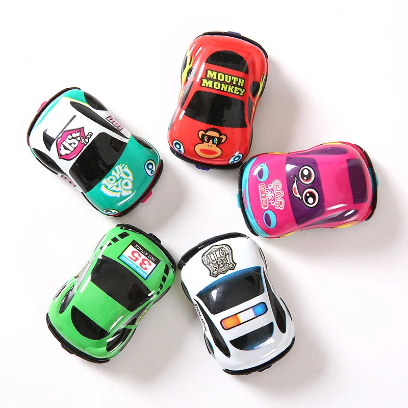 10 шт./лот мультфильм игрушки милые Пластик тянуть обратно автомобили для посещения нашего вебсайта Детские коляски модели машинок смешные игрушки для детей Для мальчиков и девочек