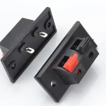 2 шт. высокое качество двухпозиционная панель питания провод зажим Рог Зажим WP монтажный зажим звуковой ящик двухпозиционный пружинный испытательный зажим