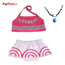 PaMaBa/Купальники для маленьких девочек, Moana, летняя пляжная одежда из 2 предметов для малышей, Vaiana, бикини для детей, купальный костюм для малышей