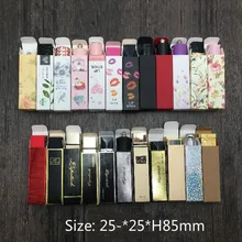 Бумажная коробка для помады, губной помады, коробочка под бальзам для губ, тюбик для губной помады размер коробки 25*25*85 мм