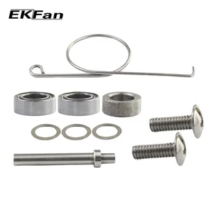 EKFan, 1 комплект, ручка для рыбалки, оси из нержавеющей стали, подшипники, прокладка, винт для сборки, детали для рыбалки