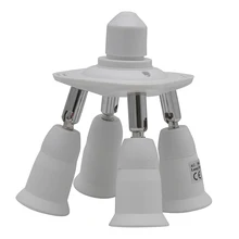 Регулируемый базовый светильник E27 адаптер патрон патрона сплиттер 3/4/5