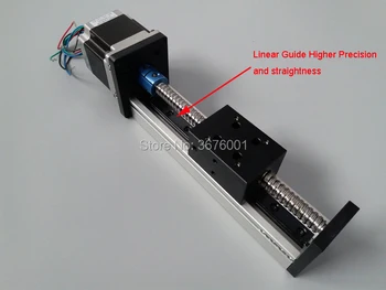 

50mm 100mm Effective Travel Length SFU1204 1605 1610 Ballscrew 12 16mm Linear Guide Motion Module Rail Table CNC+Nema 23 Motor