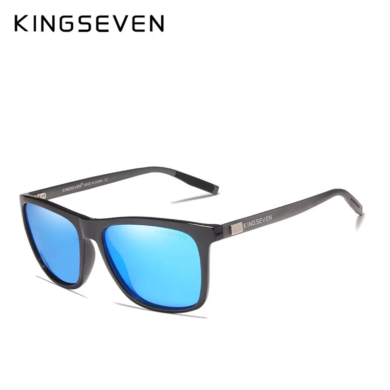 spesifikasi Kingseven Merek Unisex Retro Aluminium + TR90 Kacamata Hitam Kacamata Lensa Terpolarisasi Eyewear Aksesoris Berjemur Kacamata untuk Pria Wanita