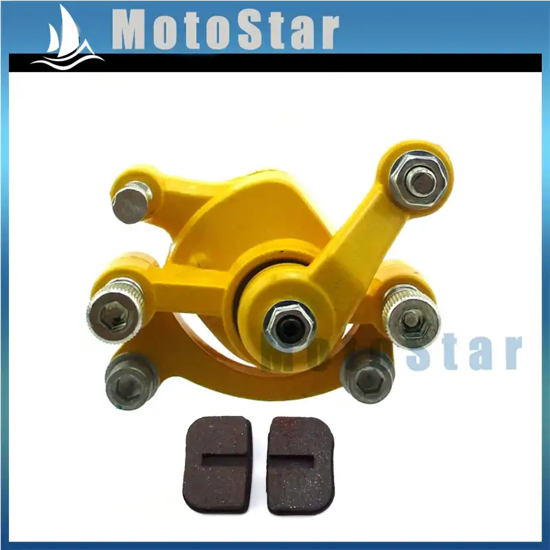 Left Disc Brake Caliper Pads For 33cc 43cc 49cc 50cc Gas Goped Stand Up Scooter