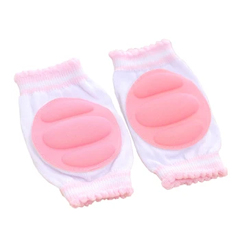 

1Pair Baby Kneepad Girls Pink Knee Pads Cozy Cotton Breathable Sponge Child Learn To Walk Best Protection