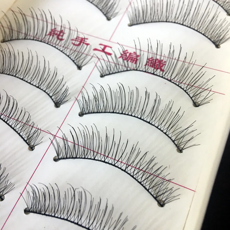 

Natural False Eyelashes New 10Pairs/Lot Eyelash Eye Lashes Voluminous Makeup Strip Eyelashes Extension For Professionals