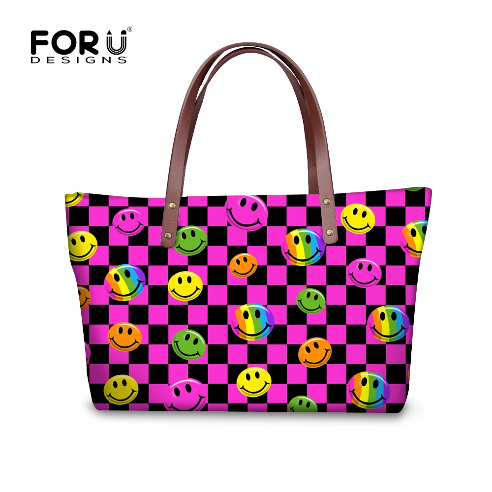 يد مضحك الرموز التعبيرية forudesigns نمط الوردي أعلى مقبض حقيبة الإناث الكتف أكياس حقائب أزياء حمل كبير عارضة حقيبة يد مضحك الرموز التعبيرية forudesigns نمط الوردي أعلى مقبض حقيبة الإناث الكتف أكياس حقائب أزياء حمل كبير عارضة حقيبة
